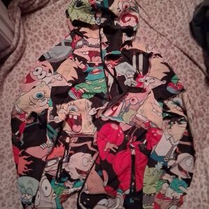 Colorful Memebers Only X Nickelodeon Zip Up Jacket